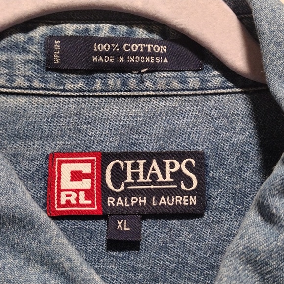 Chap by Ralph Lauren Men's XL denim button down shirt - Picture 2 of 7